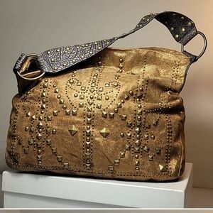 Betsy Johnson mattalic hobo style bag